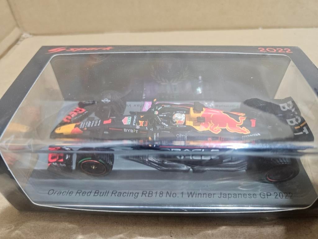 S8551 max verstappen japan gp winner 2022 spark 1/43 nieuw, Ophalen of Verzenden, Nieuw, Auto, Overige merken