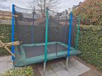 Grote trampoline Cranenbroek 210x310 met veiligheidsnet, Ophalen, Gebruikt