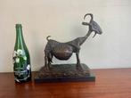Groot Bronzen Beeld Geit Picasso She Goat Gesigneerd Nummer, Ophalen of Verzenden
