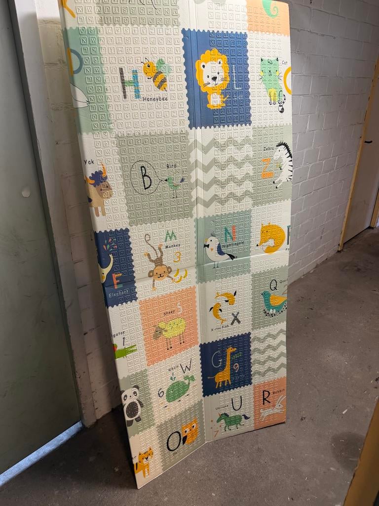 Speelmat voor kinderen - Dieren en letters, Kinderen en Baby's, Ophalen of Verzenden, Zo goed als nieuw