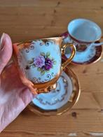 Bavaria Germany 24 karat gold kop en schotel 2 stuks, Antiek en Kunst, Antiek | Servies los, Ophalen of Verzenden