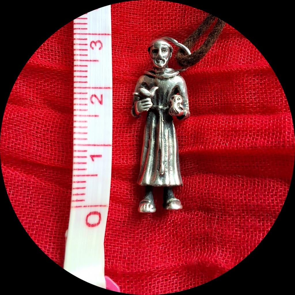 Hanger -  Zilver Sint Fransiscus, Ophalen of Verzenden, Zilver, Zilver