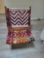 Stoel opklapstoel india handgemaakt, Overige kleuren, Ophalen of Verzenden, Zo goed als nieuw, Stof