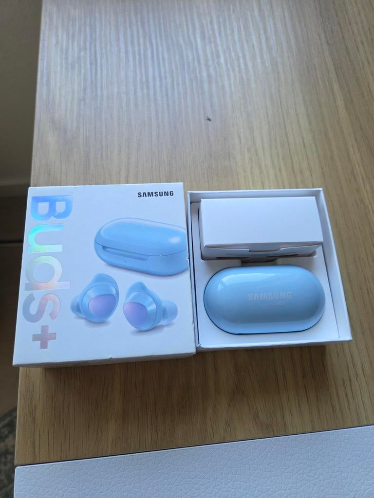 Samsung Galaxy Buds+ (Blauw) - Zo goed als nieuw, Audio, Tv en Foto, Koptelefoons, Zo goed als nieuw, Overige merken, Draadloos