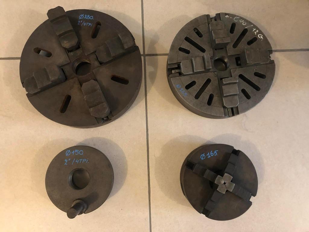 klauwplaten, Ophalen, Gebruikt, Metaaldraaibank, Minder dan 500 mm
