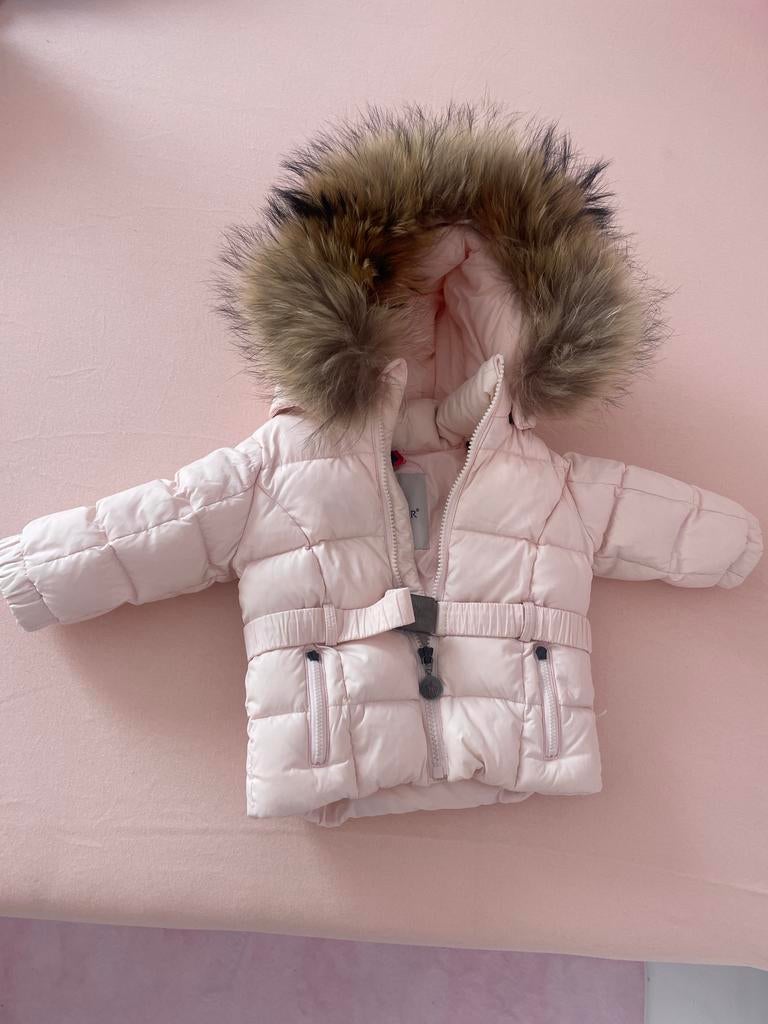 Moncler jas baby roze 3-6 maanden, Kinderen en Baby's, Babykleding | Overige, Gebruikt, Meisje, Ophalen of Verzenden