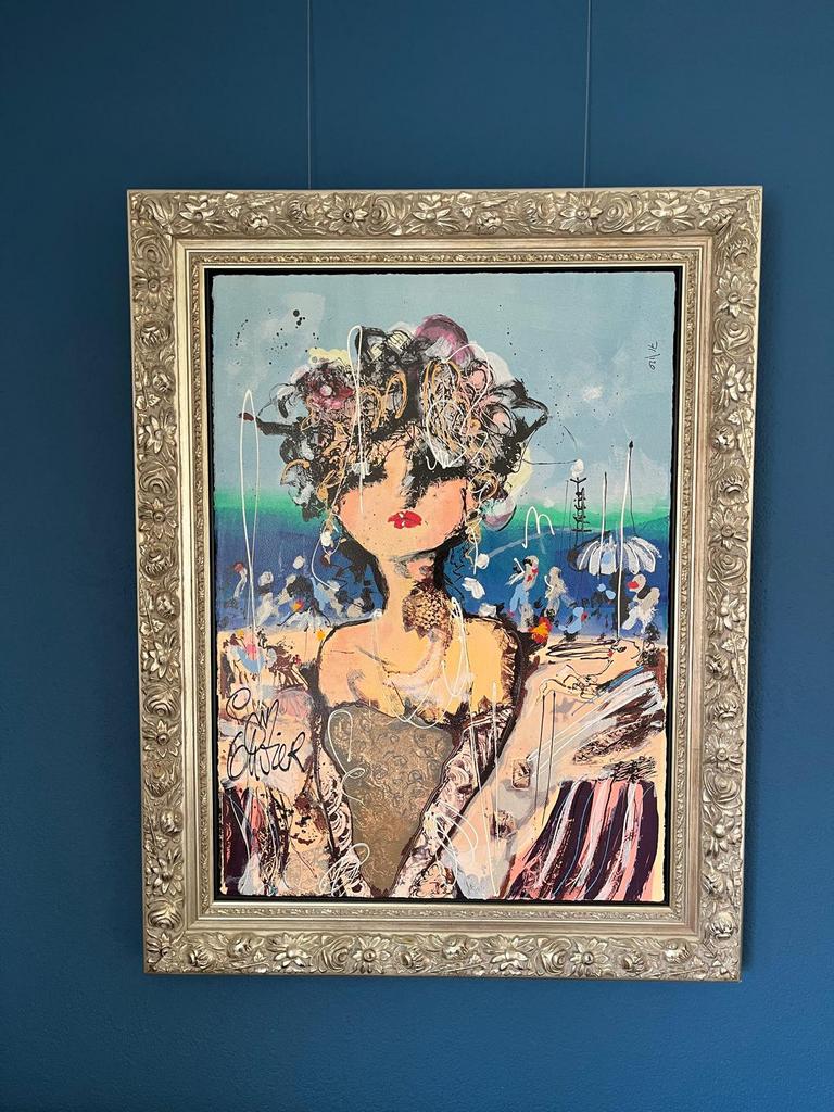 Originele zeefdruk Guy Olivier, Antiek en Kunst, Ophalen