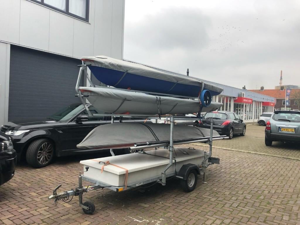 Boot trailer, Watersport en Boten, Ophalen, Minder dan 1500 kg, Open zeilboottrailer, Minder dan 6 meter