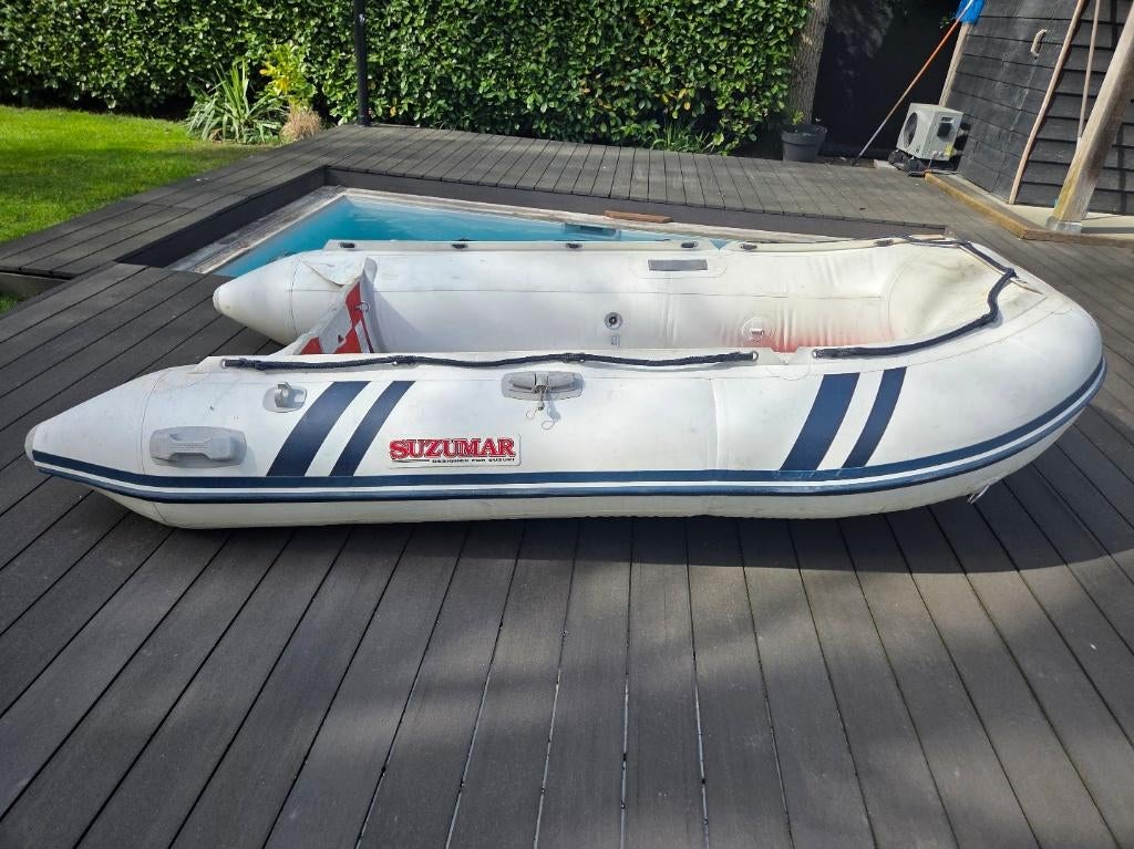 Suzuki 5pk 4takt 2,9m DS-290 boot aluminium vloer en trailer, Aluminium, Zo goed als nieuw, Benzine, Minder dan 70 pk