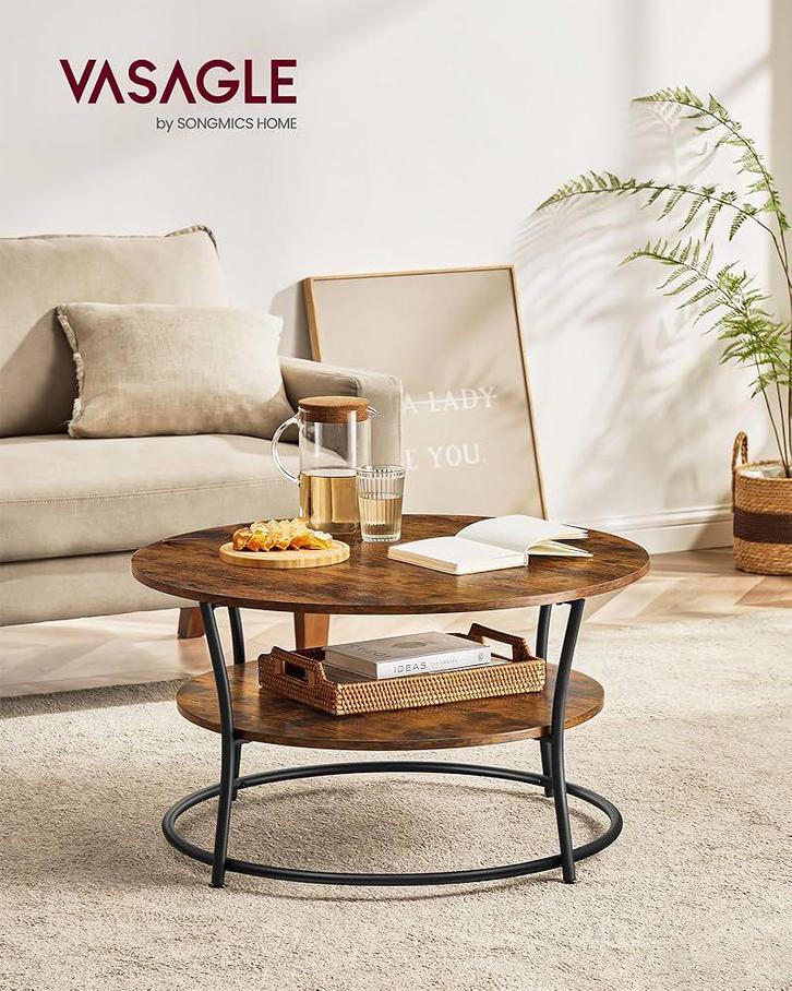 (NIEUW) Bruine 2- laags tafel, Huis en Inrichting, Tafels | Eettafels, Nieuw, 50 tot 100 cm, Rechthoekig, Ophalen