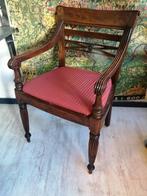 PRACHTIGE ANTIEKE ENGELSE ARM CHAIR BURO STOEL IN TOPSTAAT., Ophalen