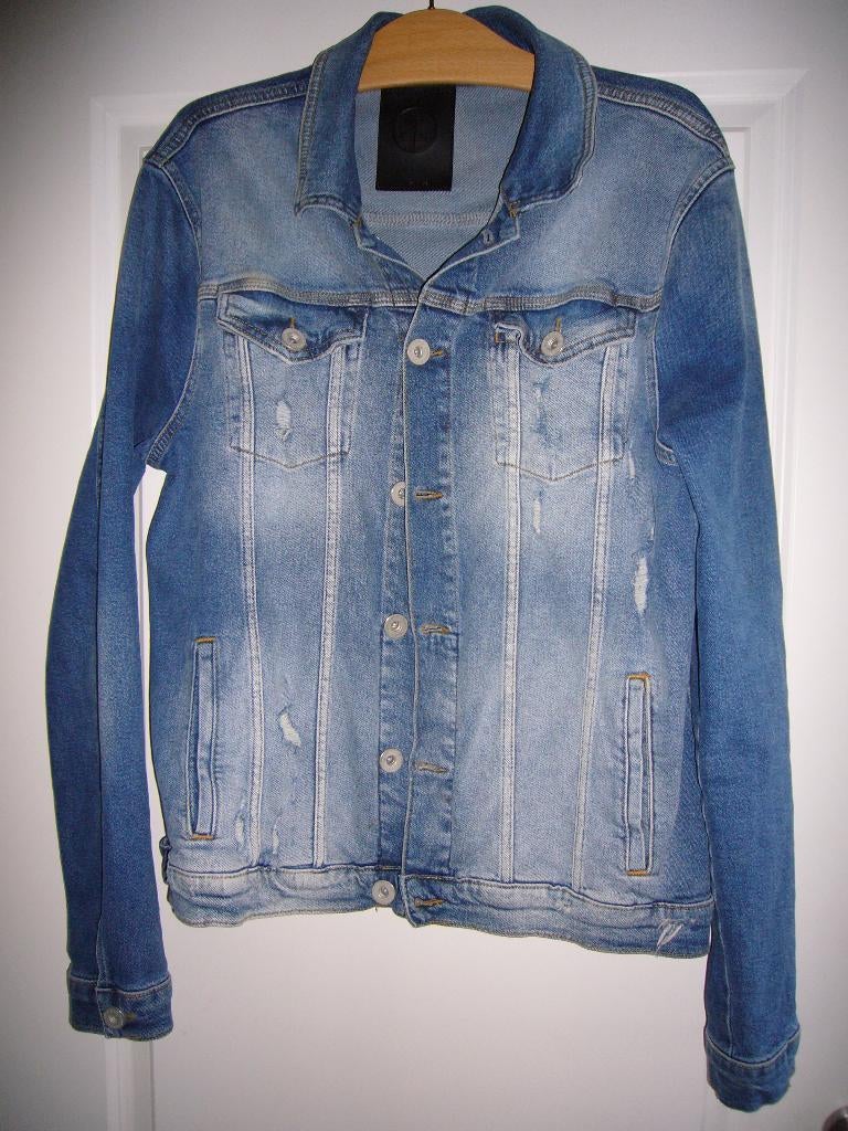 Spijker jas van merk Ashes to DUST, maat XL, zo goed als nw, Blauw, Ophalen of Verzenden, Zo goed als nieuw, Maat 56/58 (XL)