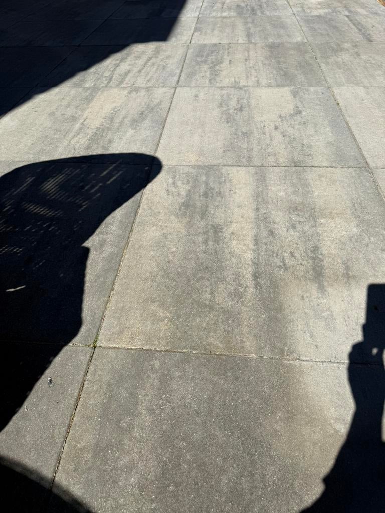 Grote Zwart Grijs Gemêleerde Terrastegels 100x100x6 cm, Tuin en Terras, Tegels en Klinkers, Nieuw, Terrastegels, Beton, 5 tot 10 m²