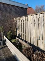Houten schuttingdelen - Gebruikt, Tuin en Terras, Schuttingen, Ophalen, 6 meter of meer, Hout, 1 tot 2 meter