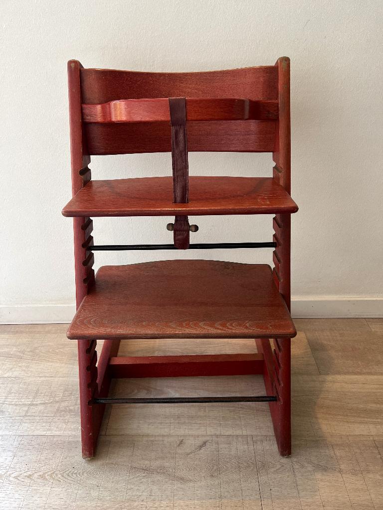 Stokke tripp trapp kinderstoel, Kinderen en Baby's, Kinderstoelen, Ophalen, Gebruikt, Meegroeistoel, Gordel(s)