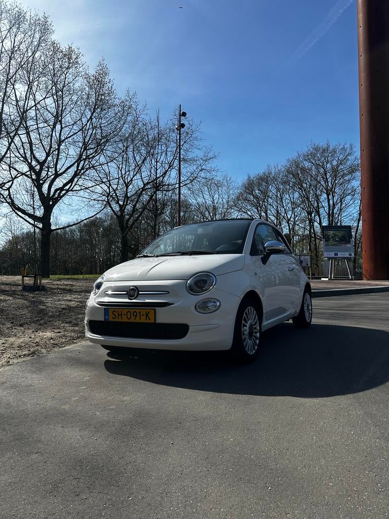 Fiat 500C 0.9 80pk Turbo Twinair 2018 Wit, Stof, Cabriolet, Wit, Origineel Nederlands