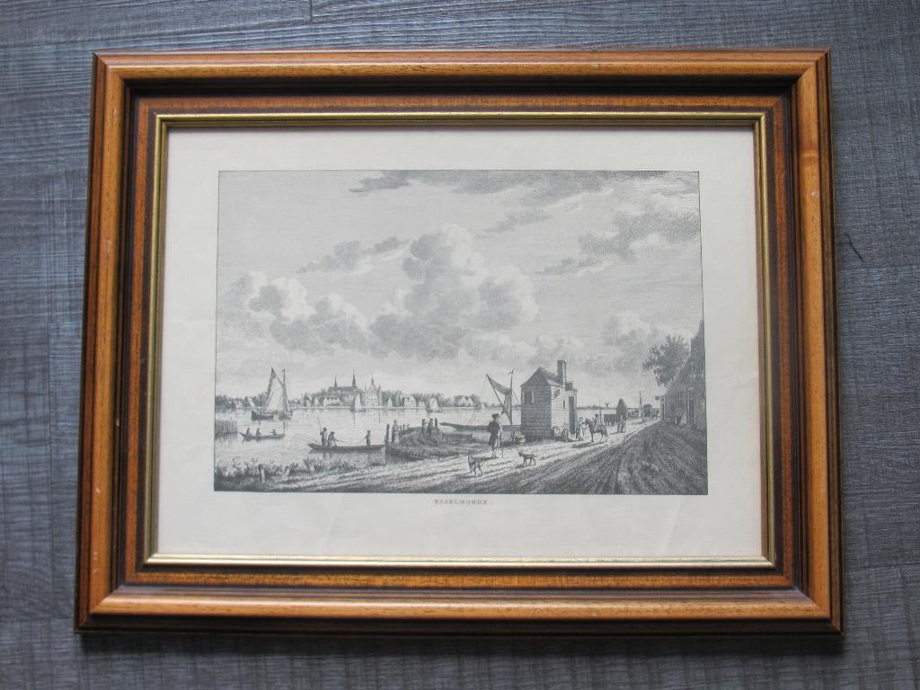 IJsselmonde - gravure, Ophalen of Verzenden