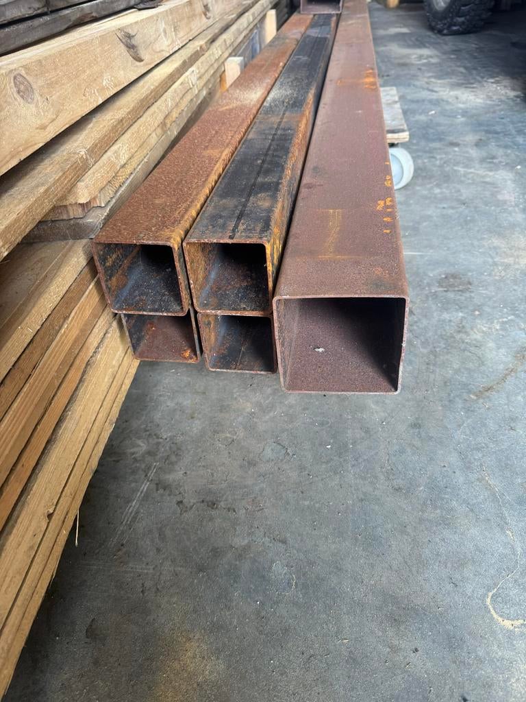 Stalen kokers diverse afmetingen en lengtes, Ophalen of Verzenden, Gebruikt, IJzer