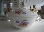 Brocante soepterrine P. Regout pioenroos, Antiek en Kunst, Antiek | Servies los, Ophalen of Verzenden