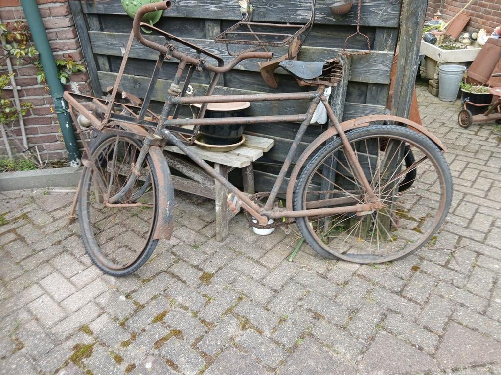 Transportfiets oldtimer, Ophalen