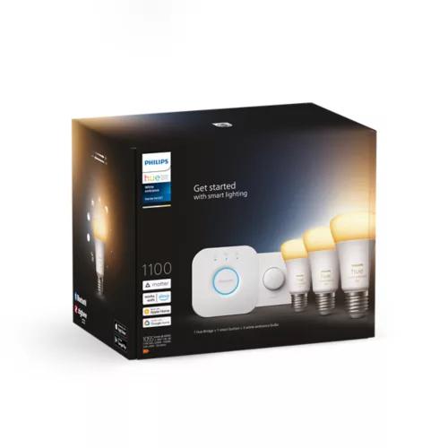 Philips Hue Starter Kit 1100 Lumen white ambiance, Huis en Inrichting, Lampen | Losse lampen, Ophalen, Led-lamp, 60 watt of meer