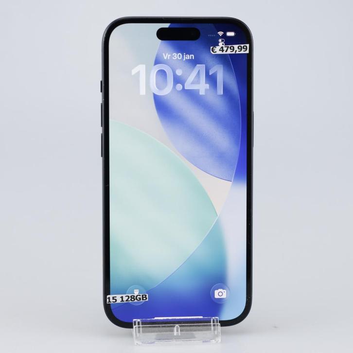 iPhone 15 128GB Zwart, Telecommunicatie, Mobiele telefoons | Apple iPhone, Zo goed als nieuw