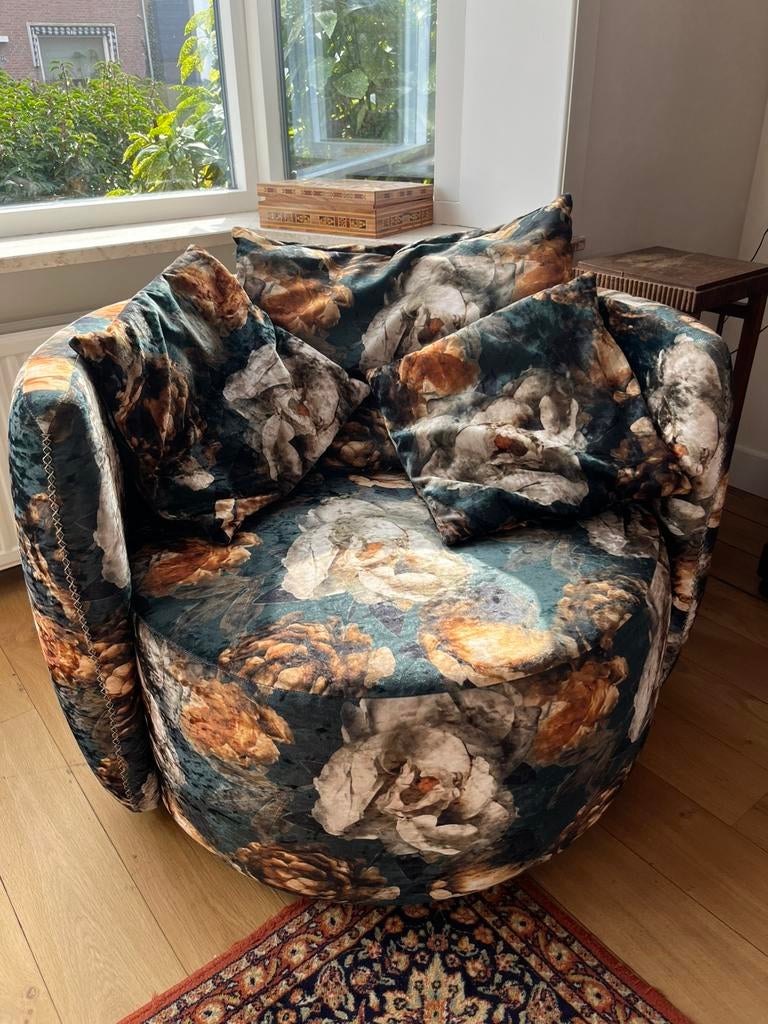 Goossens loveseat / fauteuil, Ophalen, Eenpersoons, 75 tot 100 cm, Zo goed als nieuw