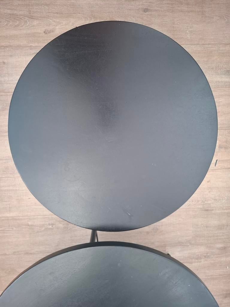 Leuke zwarte salontafels, Huis en Inrichting, Tafels | Salontafels, Ophalen, Gebruikt, Rond, 50 tot 100 cm