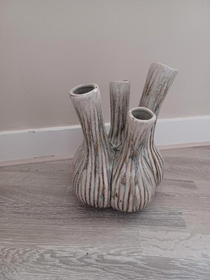 Keramische Vaas met Meerdere Openingen, Huis en Inrichting, Woonaccessoires | Vazen, Gebruikt, Overige kleuren, Minder dan 50 cm