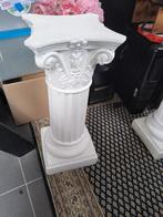 Twee Witte pilaren met versierde bovenkant Set, Huis en Inrichting, Ophalen