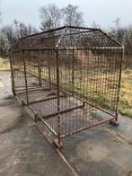 dierenhok kooi voor hond, kippen, hout   3,5x1,5x1,6m, Ophalen, Gebruikt