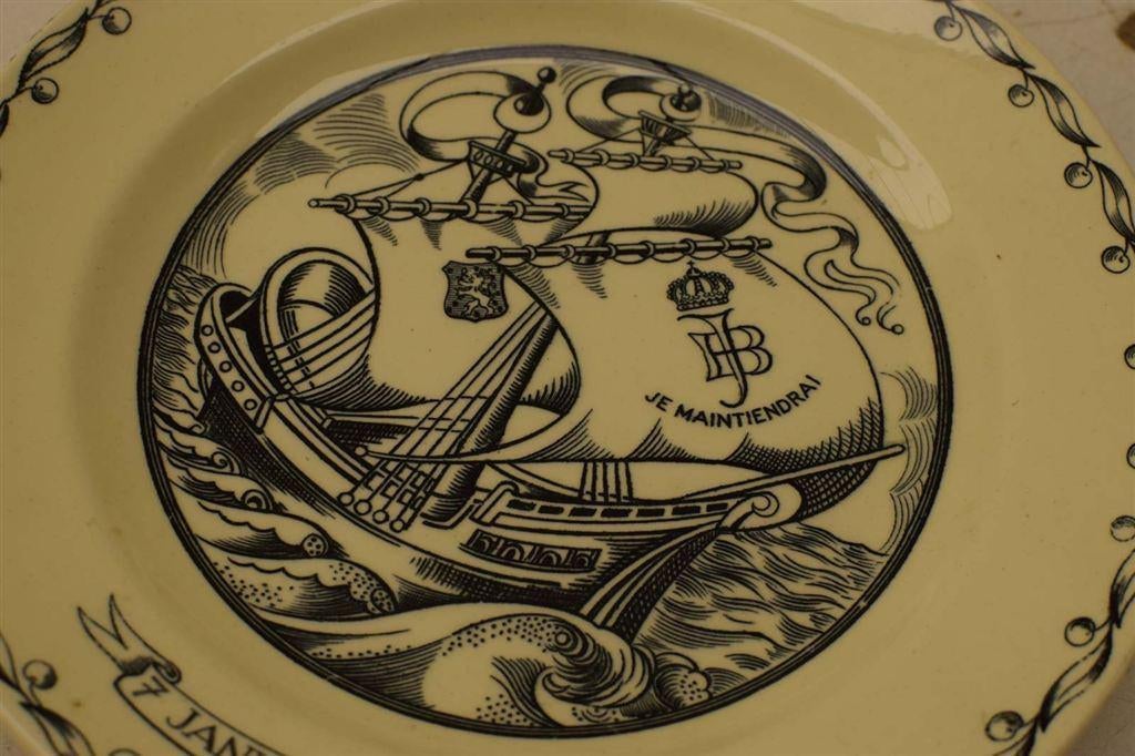 Petrus Regout porseleinen wandbord 44078, Ophalen of Verzenden, Gebruikt