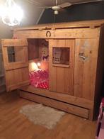 Kinder bed Houten Bed - eiken Uniek Design! Paarden stal, Ophalen of Verzenden, Gebruikt, 180 cm of meer, 85 tot 100 cm