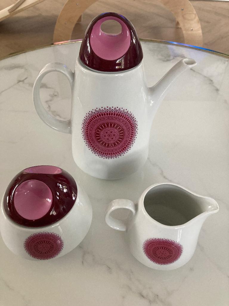 Vintage serviesset 1960/1970 aardewerk BAREUTHER Waldsassen, Ophalen of Verzenden