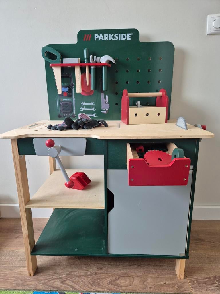 Speelgoed timmerbank, Kinderen en Baby's, Speelgoed | Houten speelgoed, Ophalen, Gebruikt