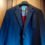 Stijlvol heren colbert maat 54 - Blauw met bloemenvoering, Maat 52/54 (L), Onbekend, Blauw, Ophalen of Verzenden