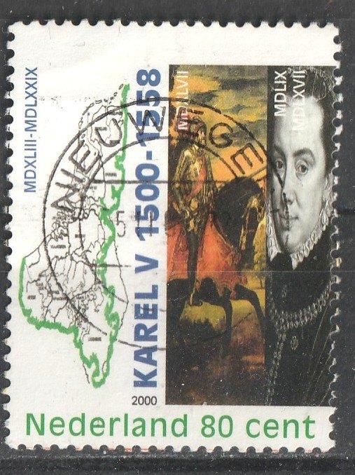 nvph 1877 b  Karel V  2000, Postzegels en Munten, Verzenden, Na 1940, Gestempeld