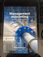 Management accounting: berekenen, beslissen, beheersen, Ophalen of Verzenden, Wim Koetzier, Management, Zo goed als nieuw