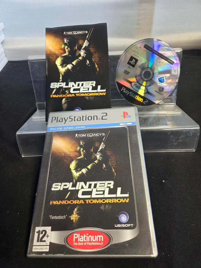 Splinter Cell Pandora Tomorrow PS2 - Platinum Editie, Avontuur en Actie, Online, Gebruikt, 1 speler