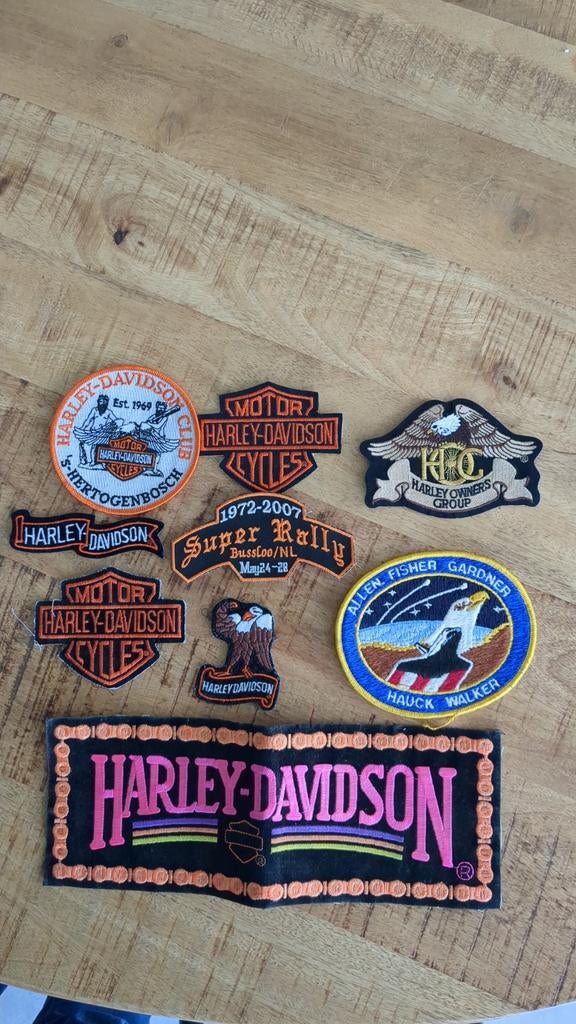 Diverse Harley Davidson patches, Ophalen of Verzenden