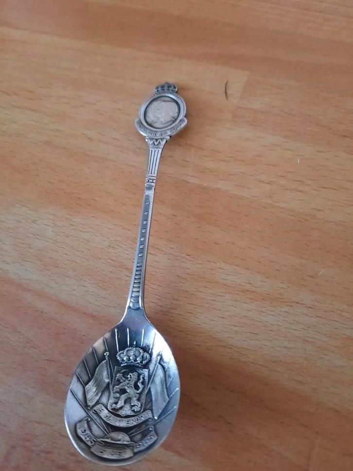 Lepel met afbeelding van het Koninklijk Huis, Antiek en Kunst, Antiek | Goud en Zilver, Ophalen of Verzenden