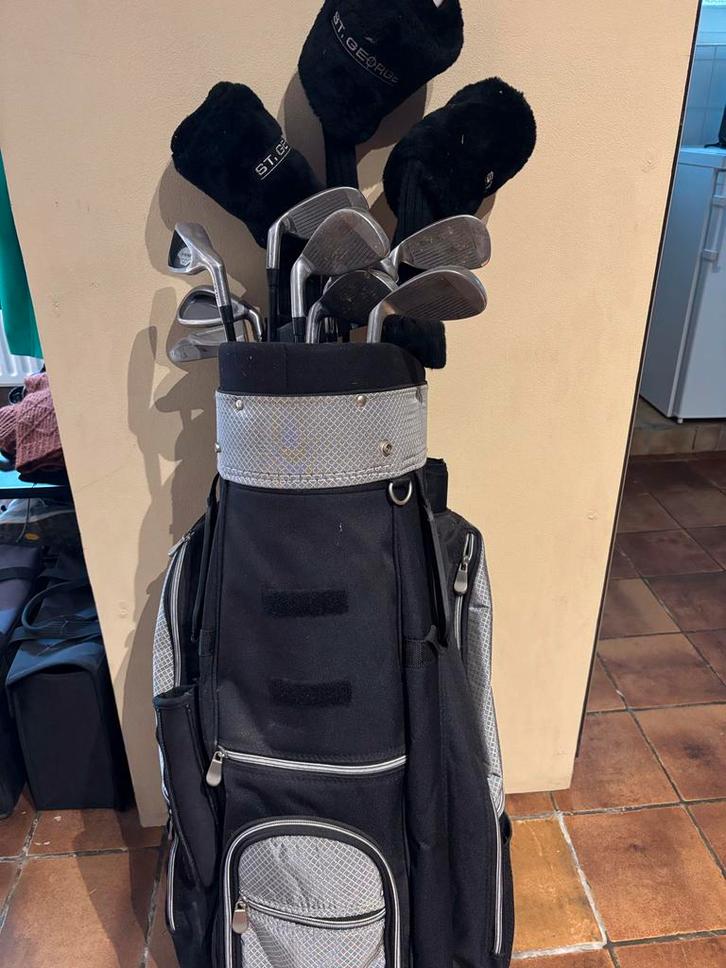 Complete golfset met tas en trolley - Klaar om te spelen!, Sport en Fitness, Golf, Gebruikt, Set, Overige merken, Ophalen of Verzenden