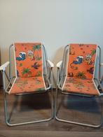 Vintage kinderstoeltjes met jungle print (2 stuks), Huis en Inrichting, Gebruikt, Twee, Overige kleuren, Ophalen of Verzenden