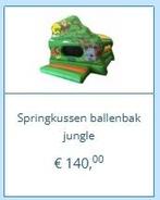 Springkussen ballenbak jungle te huur, Ophalen, Zo goed als nieuw, Overige