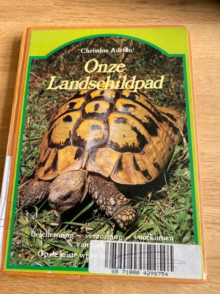 Onze Landschildpad - Bescherming, verzorging, voorkomen, Boeken, Dieren en Huisdieren, Gelezen, Reptielen of Amfibieën, Ophalen of Verzenden