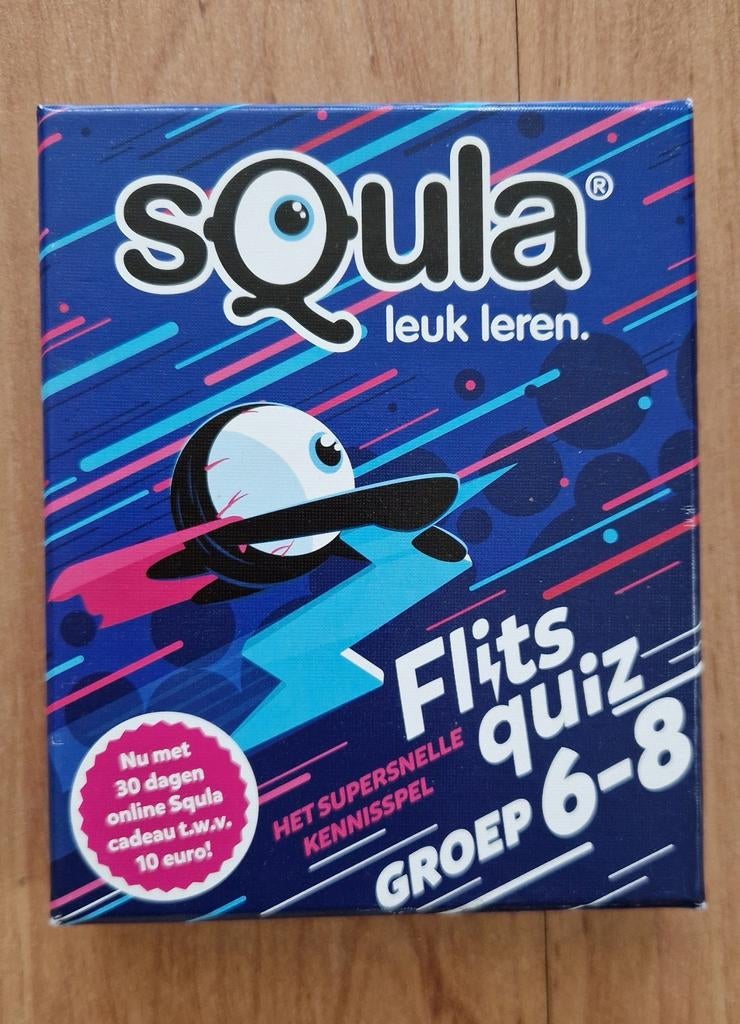 Squla Flits Quiz Groep 6-8 - Het supersnelle kennisspel, Hobby en Vrije tijd, Gezelschapsspellen | Kaartspellen, Vijf spelers of meer