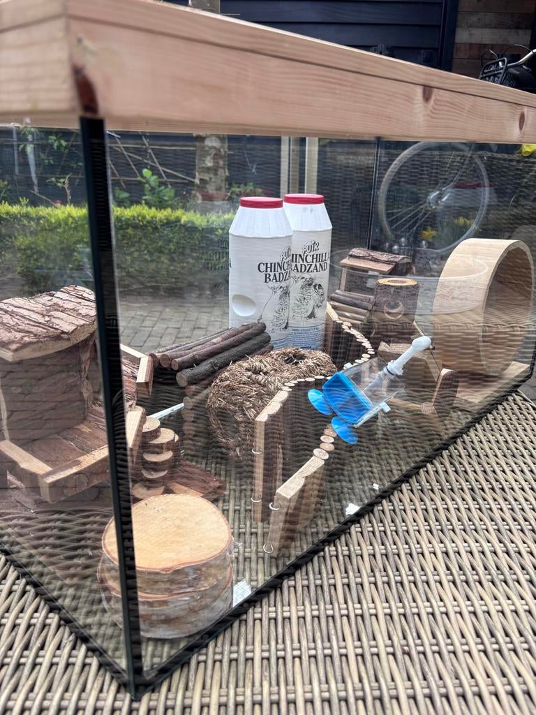 Terrarium/hamsterhok incl allerlei accesoires, Ophalen, Hok, Hamster, Minder dan 60 cm