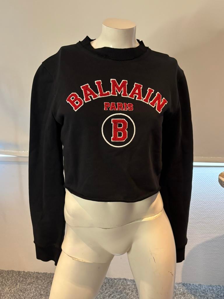 Balmain korte sweater maat s, ., Zwart, Ophalen of Verzenden, Zo goed als nieuw