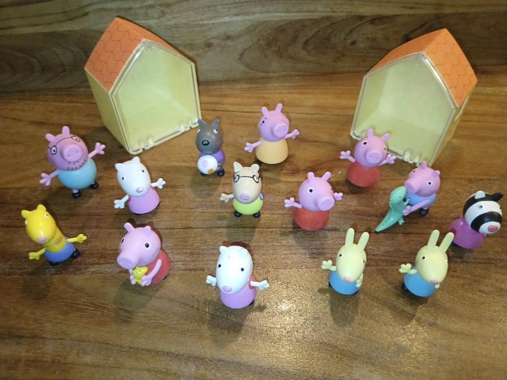 Peppa Pig Poppetjes - Ook voor op potlood!, Verzamelen, Poppetjes en Figuurtjes, Ophalen of Verzenden, Gebruikt