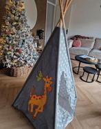 Leuke kinder tipi tent met sterren en dierenprint, Kinderen en Baby's, Ophalen of Verzenden, Zo goed als nieuw
